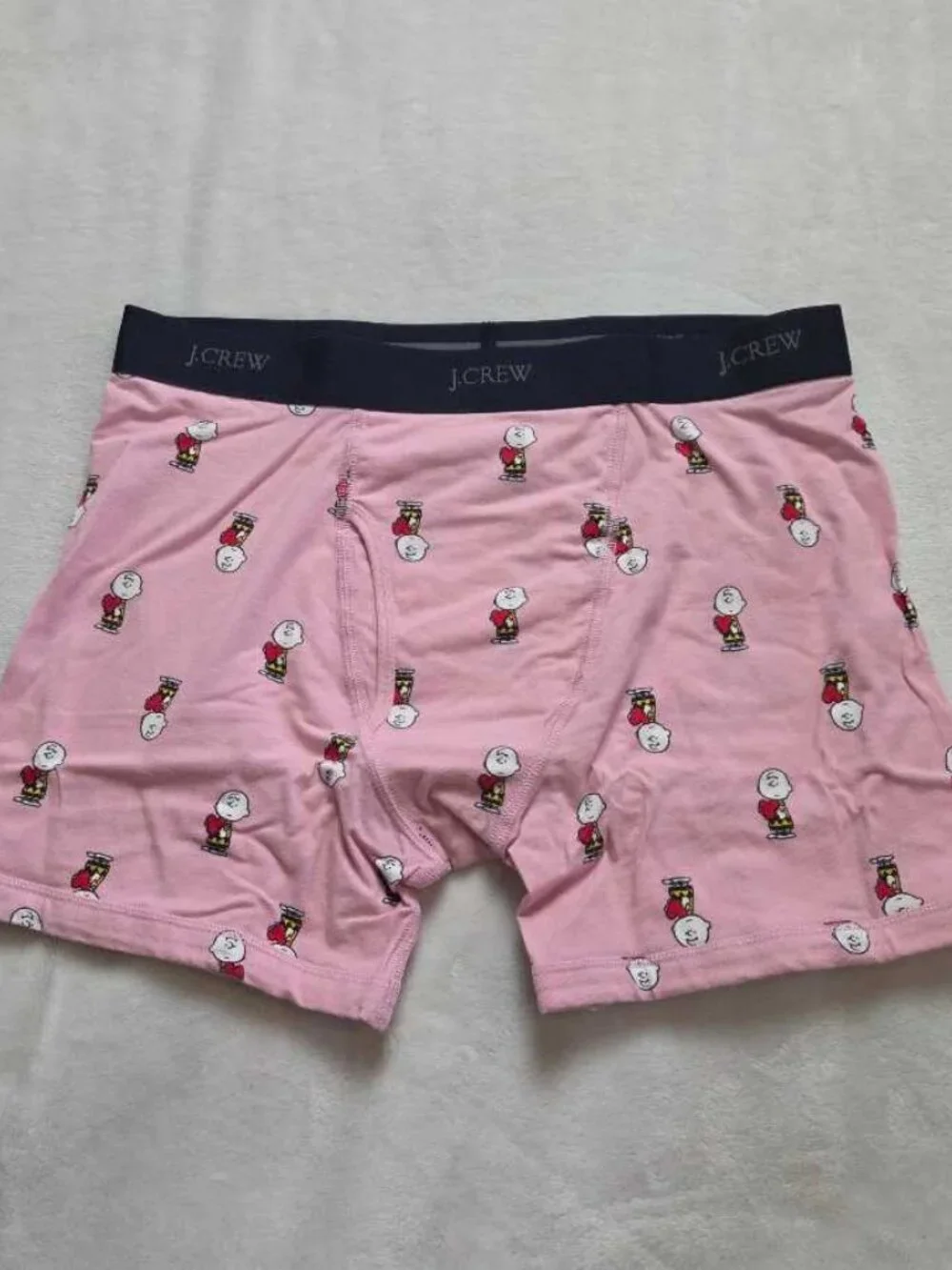 New M J.Crew x Peanuts Charlie Brown Valentine's stretch 4